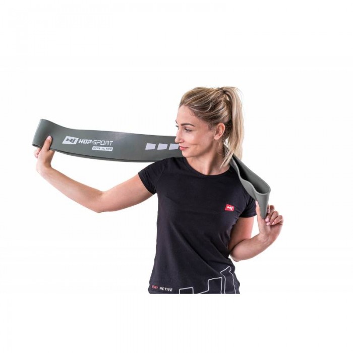 Резинка для підтягування на турніку та тренувань 55-137 кг Hop-Sport HS-L101RR сіра