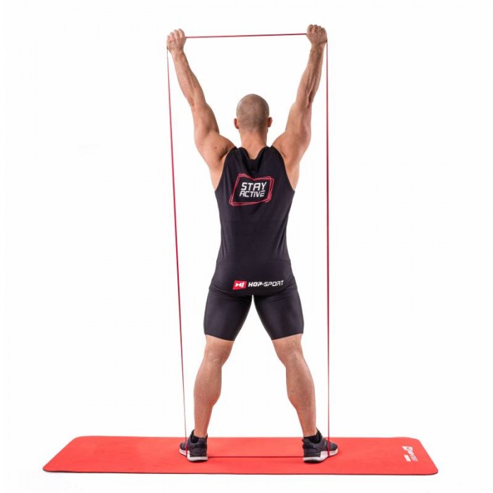 Резинка для підтягування та тренувань 7-16 кг Hop-Sport HS-L013RR червона