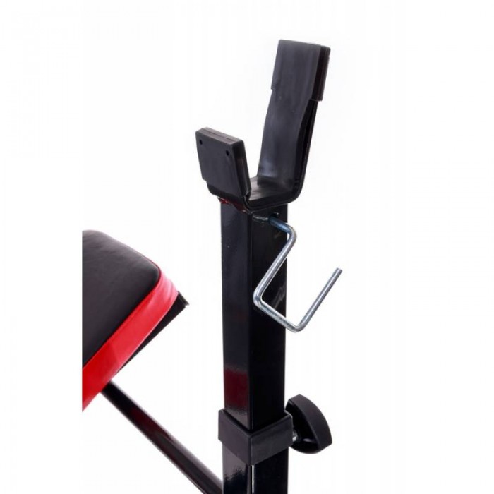 Силовой набор Hop-Sport Strong 55 кг со скамьей TX-020 + парта Скотта + тяга