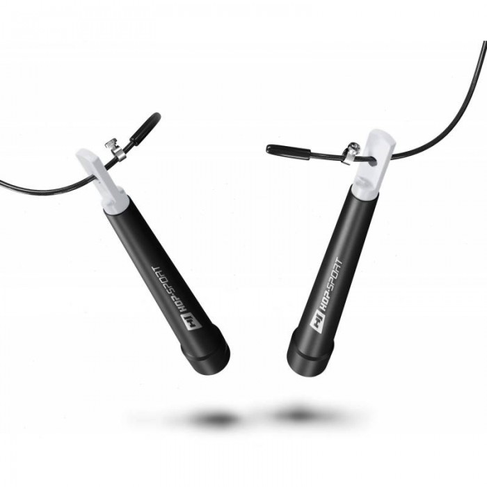 Скакалка Crossfit з пластиковими ручками Hop-Sport HS-P010JR чорна