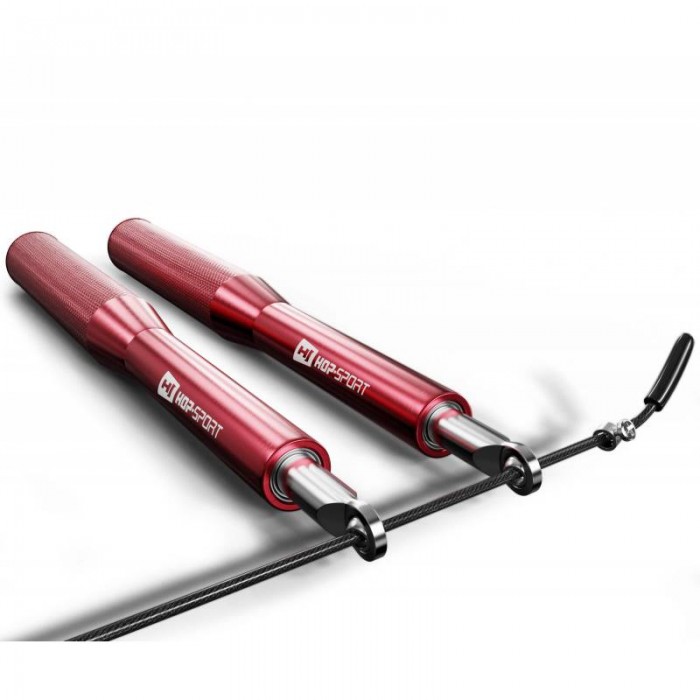 Скакалка Hop-Sport Crossfit с алюминиевыми ручками Hop-Sport HS-A020JR красная