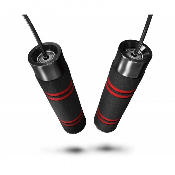 Скакалка з обважнювачів Hop-Sport HS-F040JR чорна