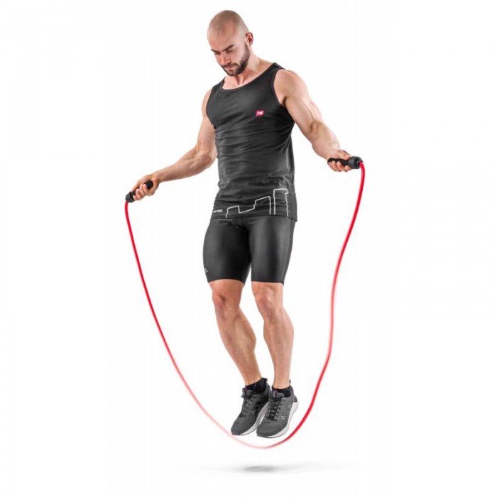 Скакалка с утяжелителем Hop-Sport HS-F050JR красная