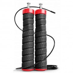 Скоростная скакалка с подшипниками и мягкой рукояткой Hop-Sport HS-P030JR черная