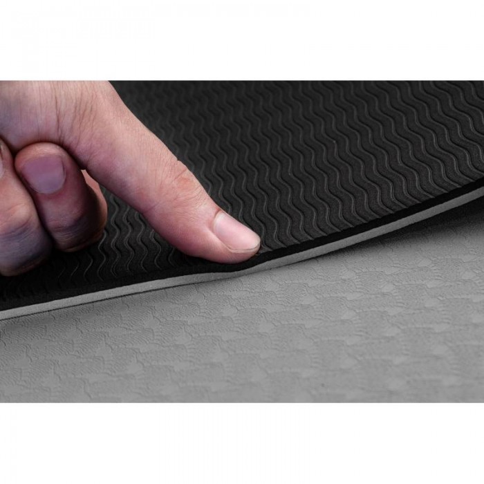 Килимок для фітнесу з отворами TPE 0,8 см Hop-Sport HS-T008GM сірий