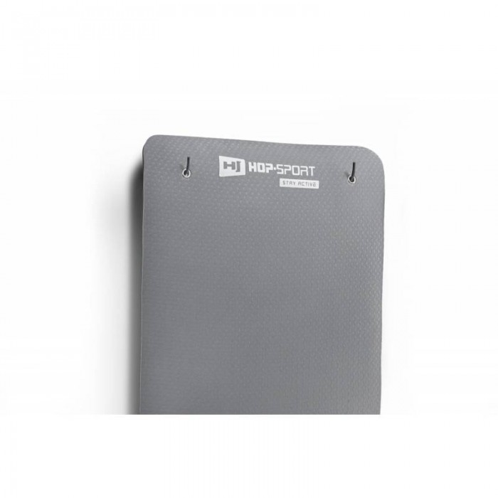 Килимок для фітнесу з отворами TPE 0,8 см Hop-Sport HS-T008GM сірий