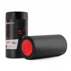 Массажный валик (ролик) для спины, фитнеса 30 см Hop-Sport HS-E030YG черный гладкий