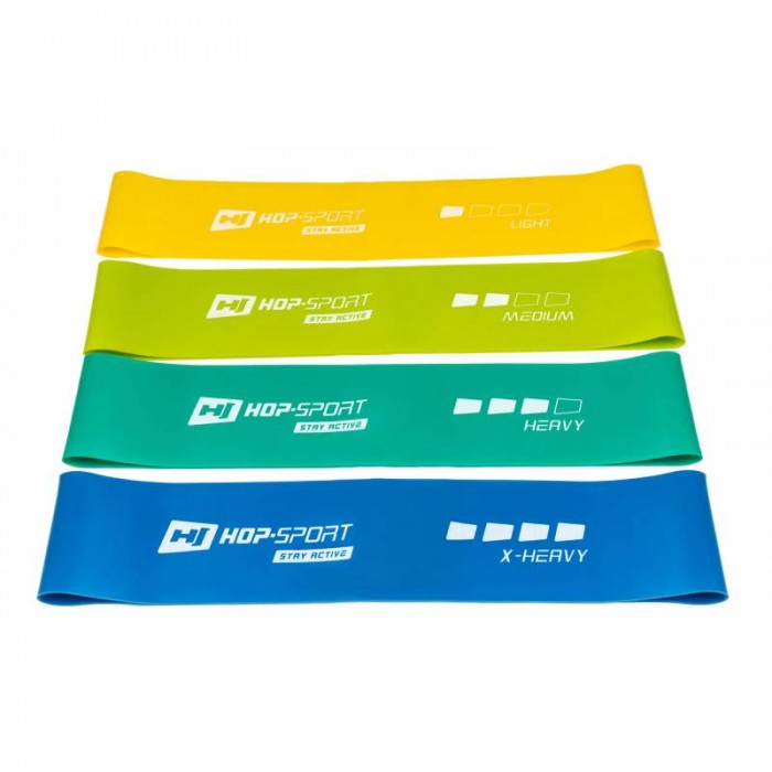 Набір резинок для фітнесу 2-7 кг Hop-Sport HS-L550RL 500x50мм