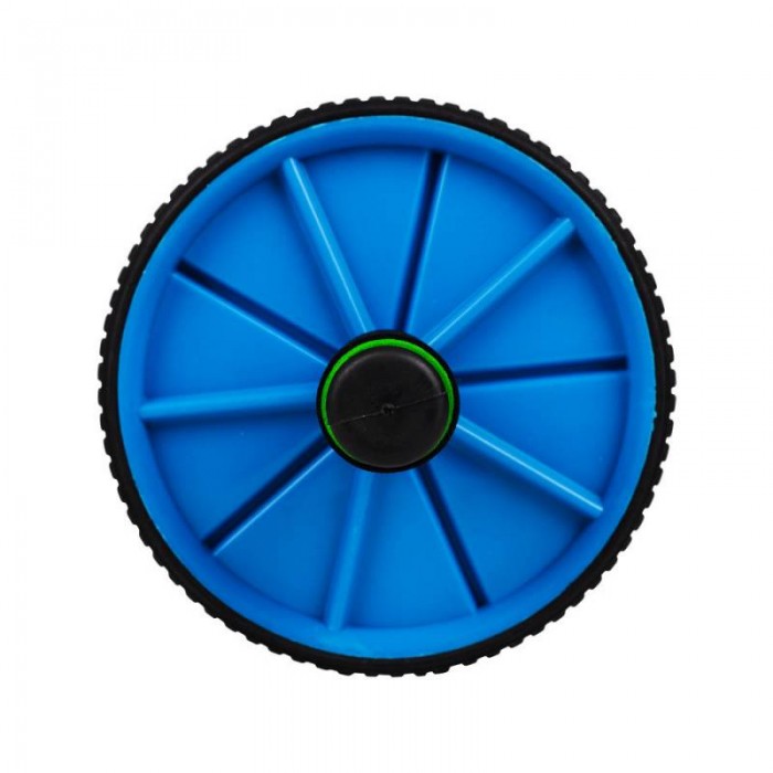 Ролик для преса / Гімнастичне колесо Hop-Sport синій
