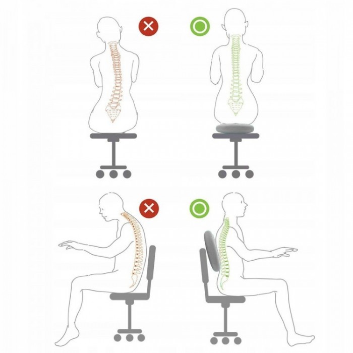 Балансировочная подушка массажная Springos FA0078 Grey