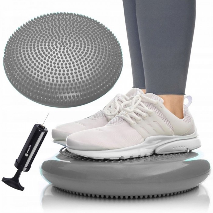 Балансировочная подушка массажная Springos FA0078 Grey