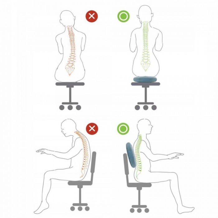 Балансировочная подушка масажна Springos PRO FA0083 Navy Blue