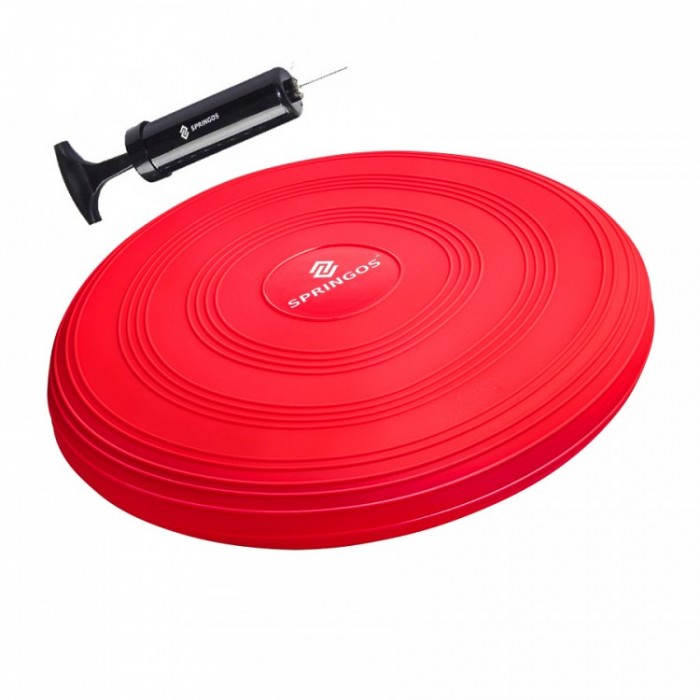 Балансировочная подушка массажная Springos PRO FA0085 Red