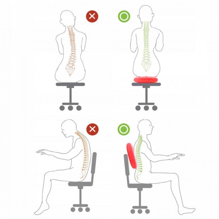 Балансировочная подушка массажная Springos PRO FA0085 Red