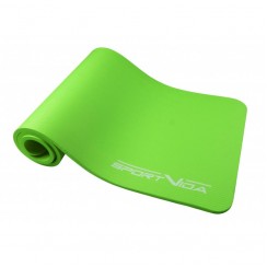 Коврик (мат) спортивный SportVida NBR 180 x 60 x 1 см для йоги и фитнеса SV-HK0248 Green