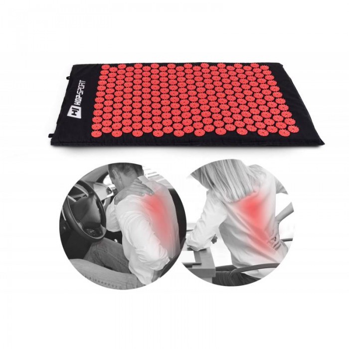 Масажний килимок Аплікатор Кузнєцова Hop-Sport HS-C072AM 70 х 41 см червоний