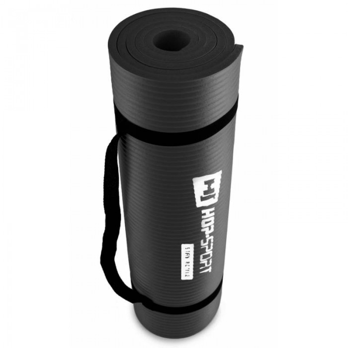 Коврик для фитнеса и йоги HS-N010GM 1 см черный