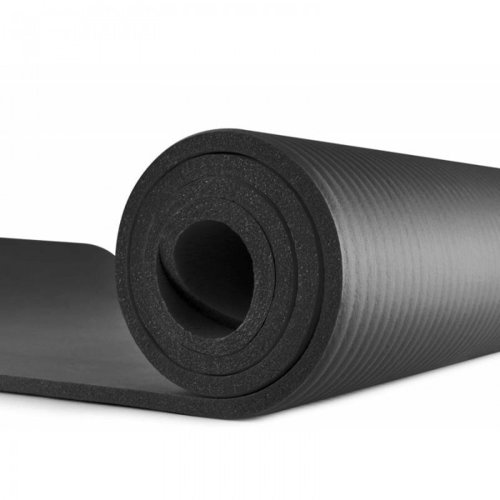 Коврик для фитнеса и йоги HS-N010GM 1 см черный