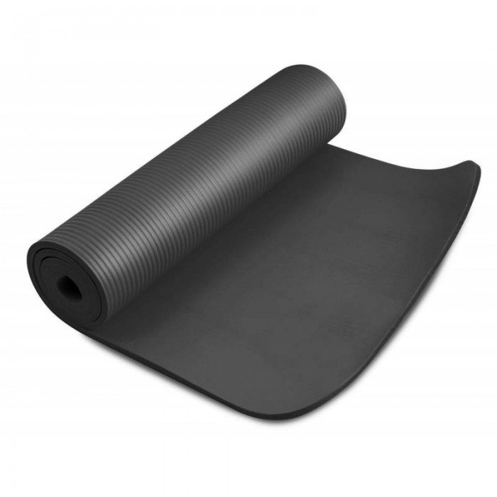 Коврик для фитнеса и йоги HS-N010GM 1 см черный