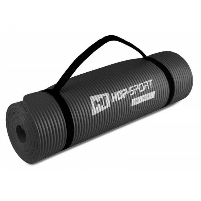 Коврик для фитнеса и йоги HS-N010GM 1 см черный
