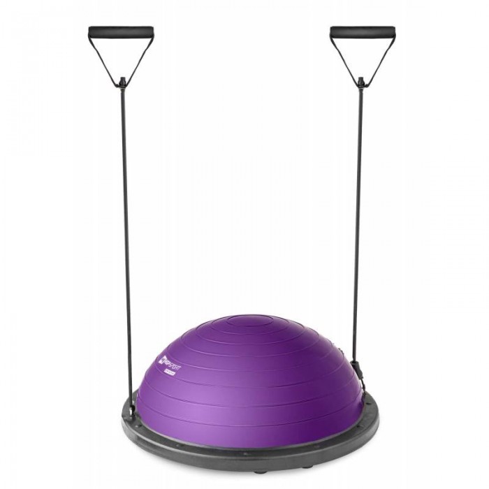 Балансувальна платформа напівсфера для фитнесу Bosu Hop-Sport HS-L058 фіолетова