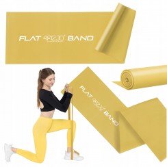 Стрічка-еспандер для спорту та реабілітації 4FIZJO Flat Band 200 х 15 cм 25-35 кг Gold (P-5907739310453)