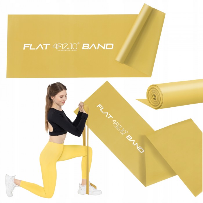 Лента-эспандер для спорта и реабилитации 4FIZJO Flat Band 200 х 15 см 25-35 кг Gold (P-5907739310453)