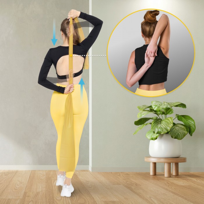 Лента-эспандер для спорта и реабилитации 4FIZJO Flat Band 200 х 15 см 25-35 кг Gold (P-5907739310453)