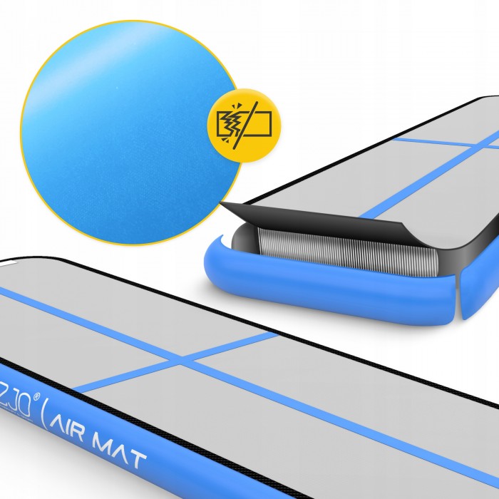 Мат гімнастичний надувний 4FIZJO Air Track Mat 300 x 100 x 15 cм White/Blue (P-5907739311771)