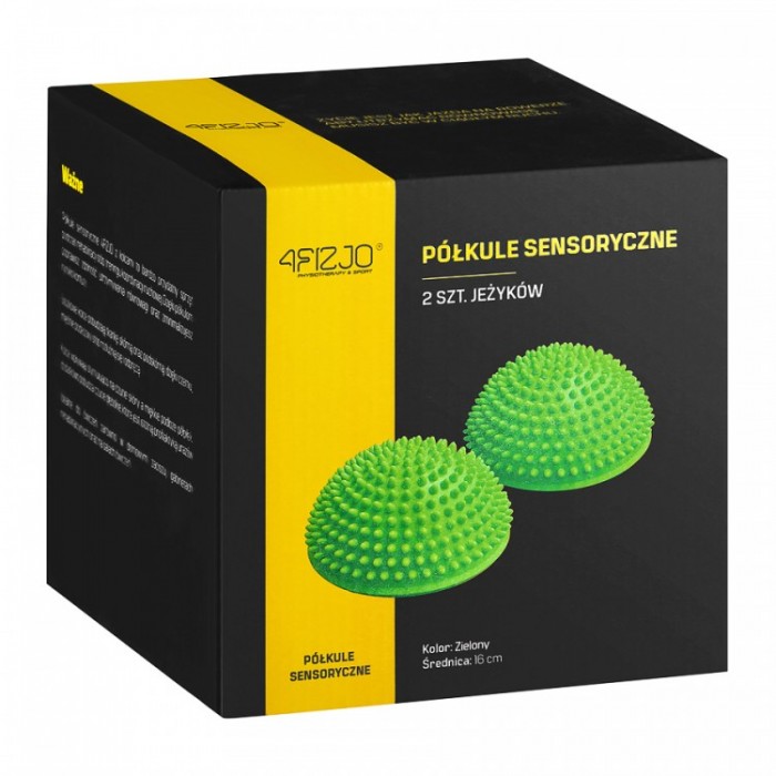 Полусфера массажная балансировочная 4FIZJO Balance Pad 16 см 2 шт массажер для ног, стоп Green (P-5907739310507)
