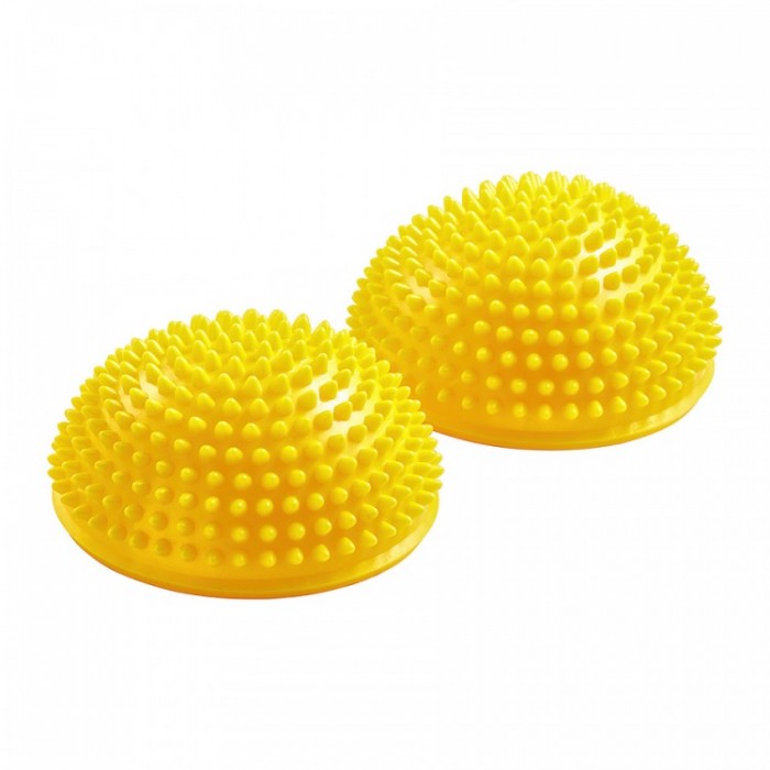 Півсфера масажна балансувальна 4FIZJO Balance Pad 16 см 2 шт масажер для ніг, стоп Yellow (P-5907739310460)