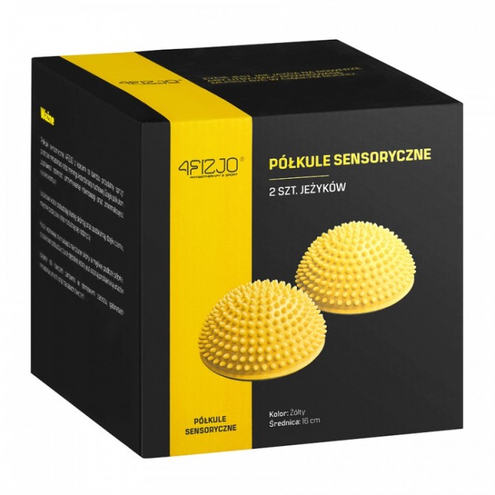 Півсфера масажна балансувальна 4FIZJO Balance Pad 16 см 2 шт масажер для ніг, стоп Yellow (P-5907739310460)