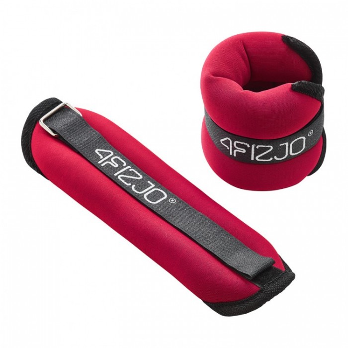 Утяжелители-манжеты для ног и рук 4FIZJO 2 x 1 кг Black/Red (P-5907739311085)