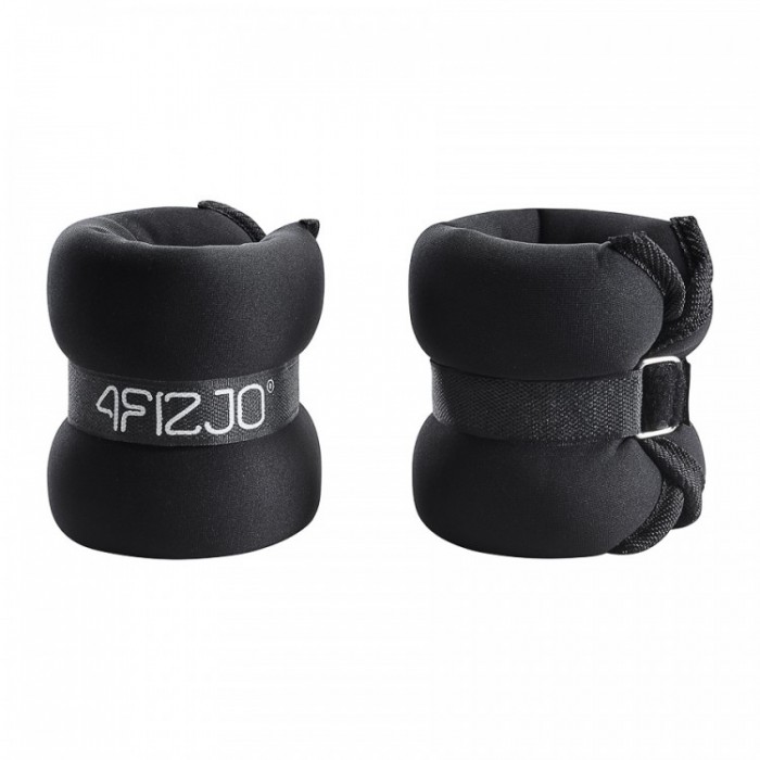 Утяжелители-манжеты для ног и рук 4FIZJO 2 x 2 кг Black (P-5907739311108)