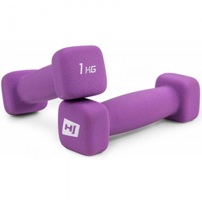Гантели для фитнеса неопреновые квадратные  2 х 1 кг Hop-Sport HS-V010DS