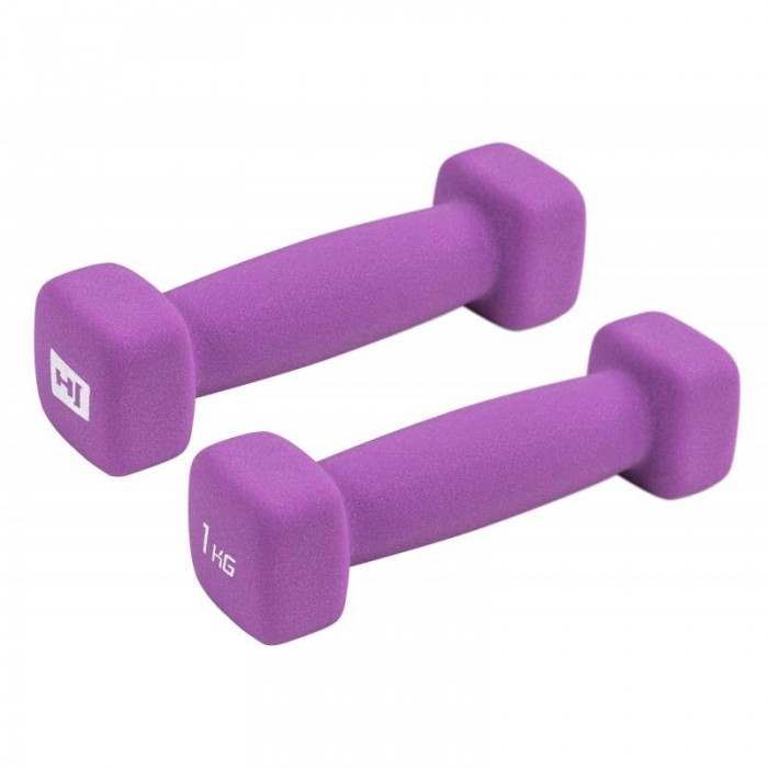 Гантели для фитнеса неопреновые квадратные  2 х 1 кг Hop-Sport HS-V010DS