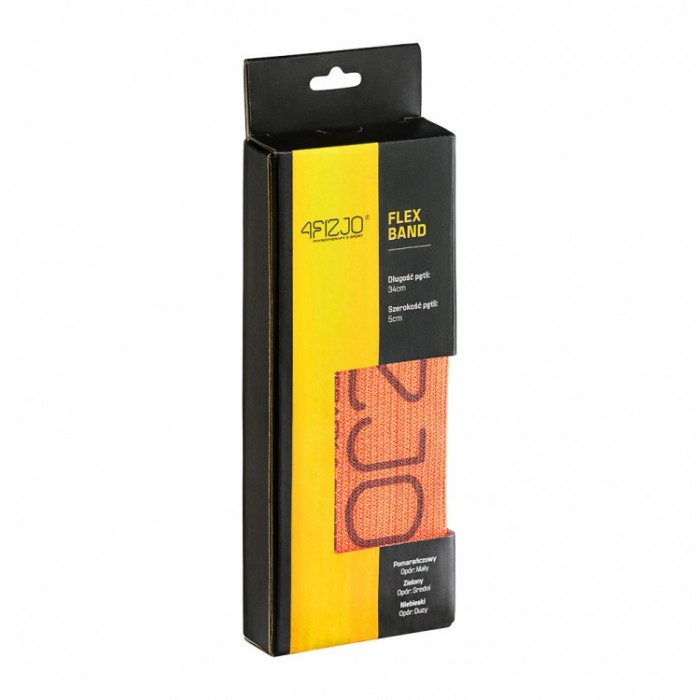 Резинка для фітнесу та спорту тканинна 4FIZJO Flex Band 1-5 кг Orange (P-5907739310927)
