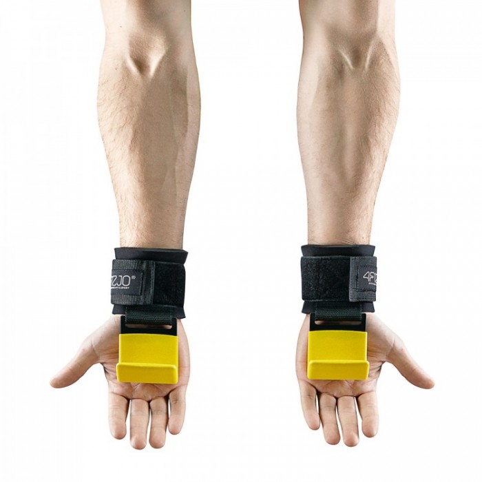 Гачки для перекладини та тяги 4FIZJO Hooks Black/Yellow (P-5907739311078)