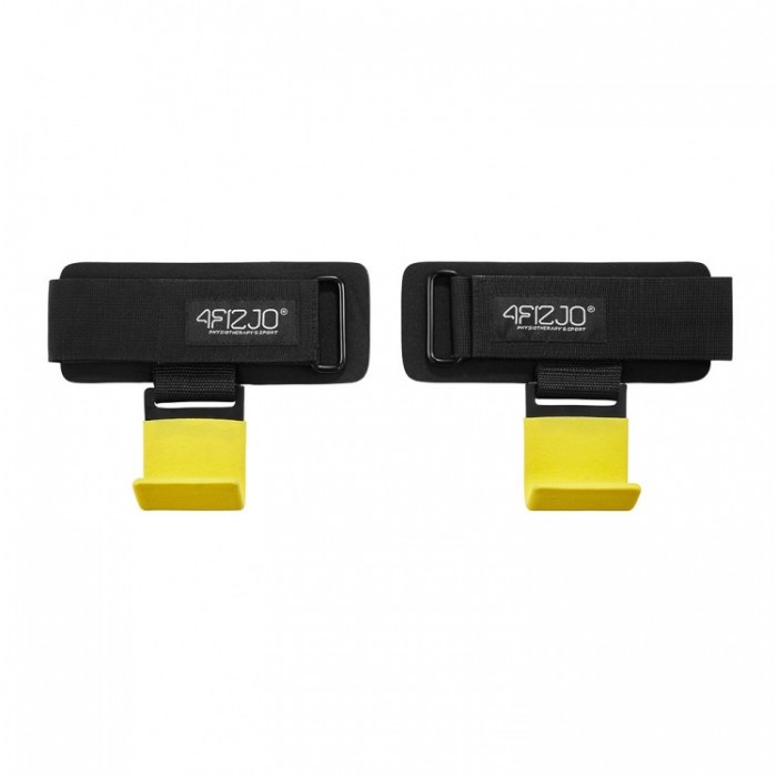 Гачки для перекладини та тяги 4FIZJO Hooks Black/Yellow (P-5907739311078)