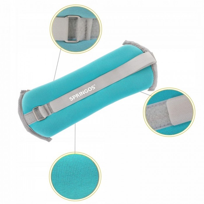 Утяжелители-манжеты Springos 2 x 1 кг FA0071