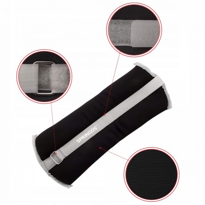 Утяжелители-манжеты Springos 2 x 2 кг FA0073