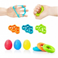 Набір еспандерів для пальців та зап'ястя 4FIZJO 9 шт Mix (P-5907739311153)