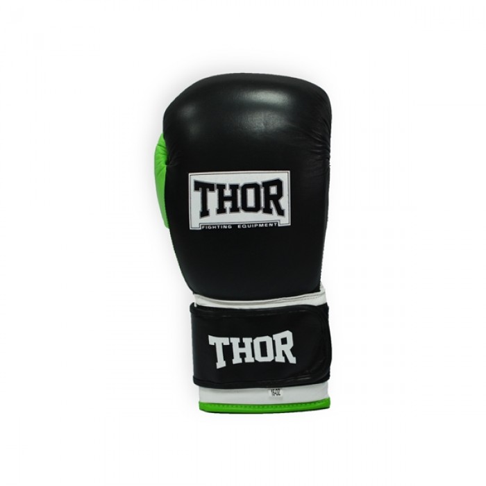 Боксерські рукавички THOR TYPHOON 10oz / PU / чорно-зелено-білі