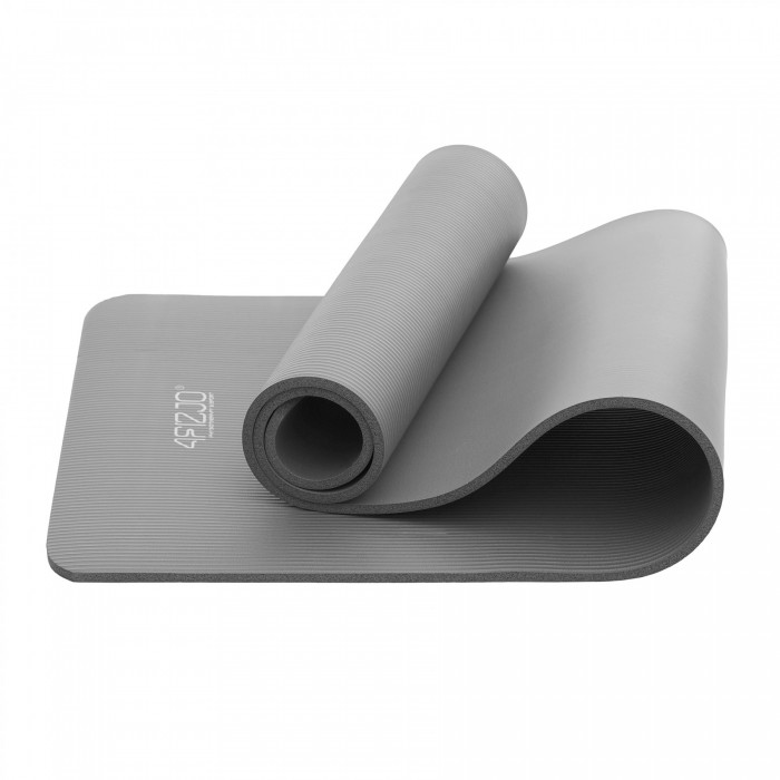 Килимок (мат) спортивний 4FIZJO NBR 180 x 60 x 1.5 см для йоги та фітнесу Grey (P-5907739311214)
