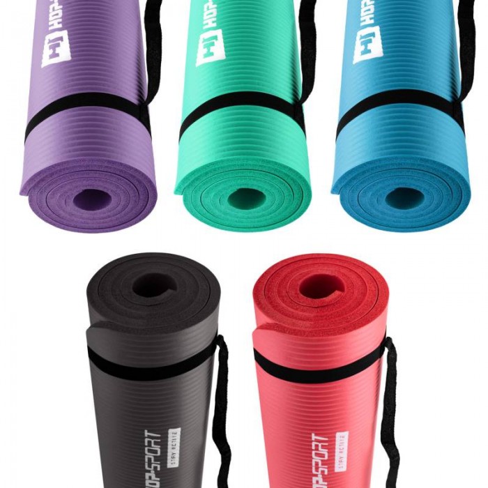 Коврик для фитнеса и йоги Hop-Sport HS-N010GM 1 см мятный