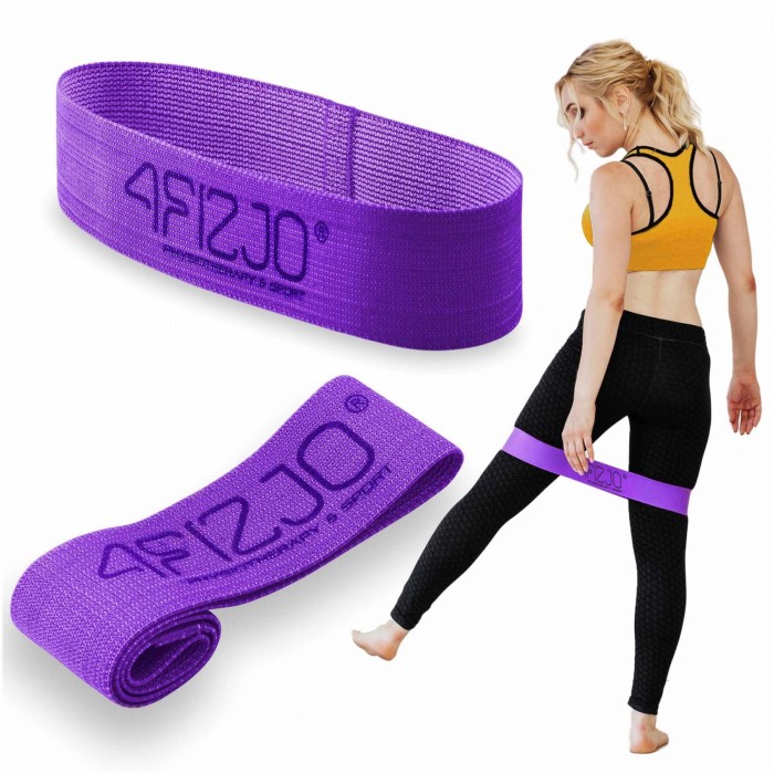 Резинка для фітнесу та спорту тканинна 4FIZJO Flex Band 16-22 кг Violet (P-5907739311696)