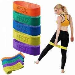 Набір тканинних резинок для фітнесу 4FIZJO Flex Band 5 шт 1-29 кг Mix (P-5907739311689)