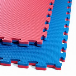 Мат-пазл (ласточкин хвіст) 4FIZJO Mat Puzzle EVA 100 x 100 x 2 cм 1шт Blue/Red (P-5907739310002)