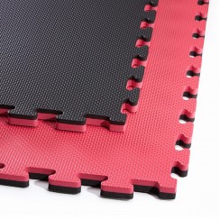 Мат-пазл (ласточкин хвіст) 4FIZJO Mat Puzzle EVA 100 x 100 x 2 cм 1шт Black/Red (P-5907739310637)