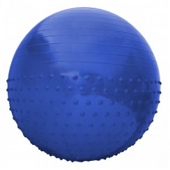 Мяч для фитнеса (фитбол) полумассажный SportVida 55 см Anti-Burst SV-HK0290 Blue